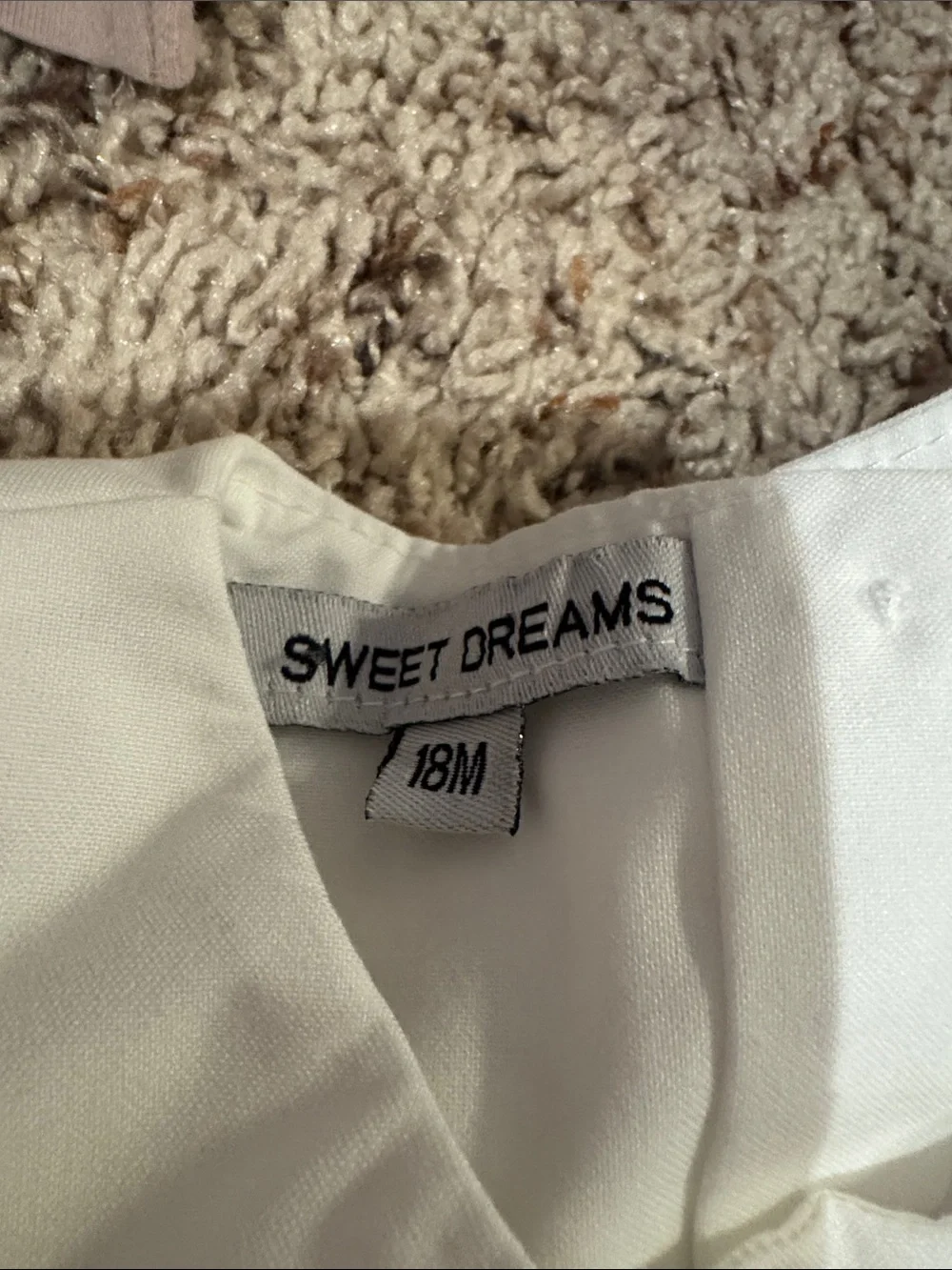 Sweet Dreams Cream Top with Orange Pumpkin Embroidery and Blue Pants